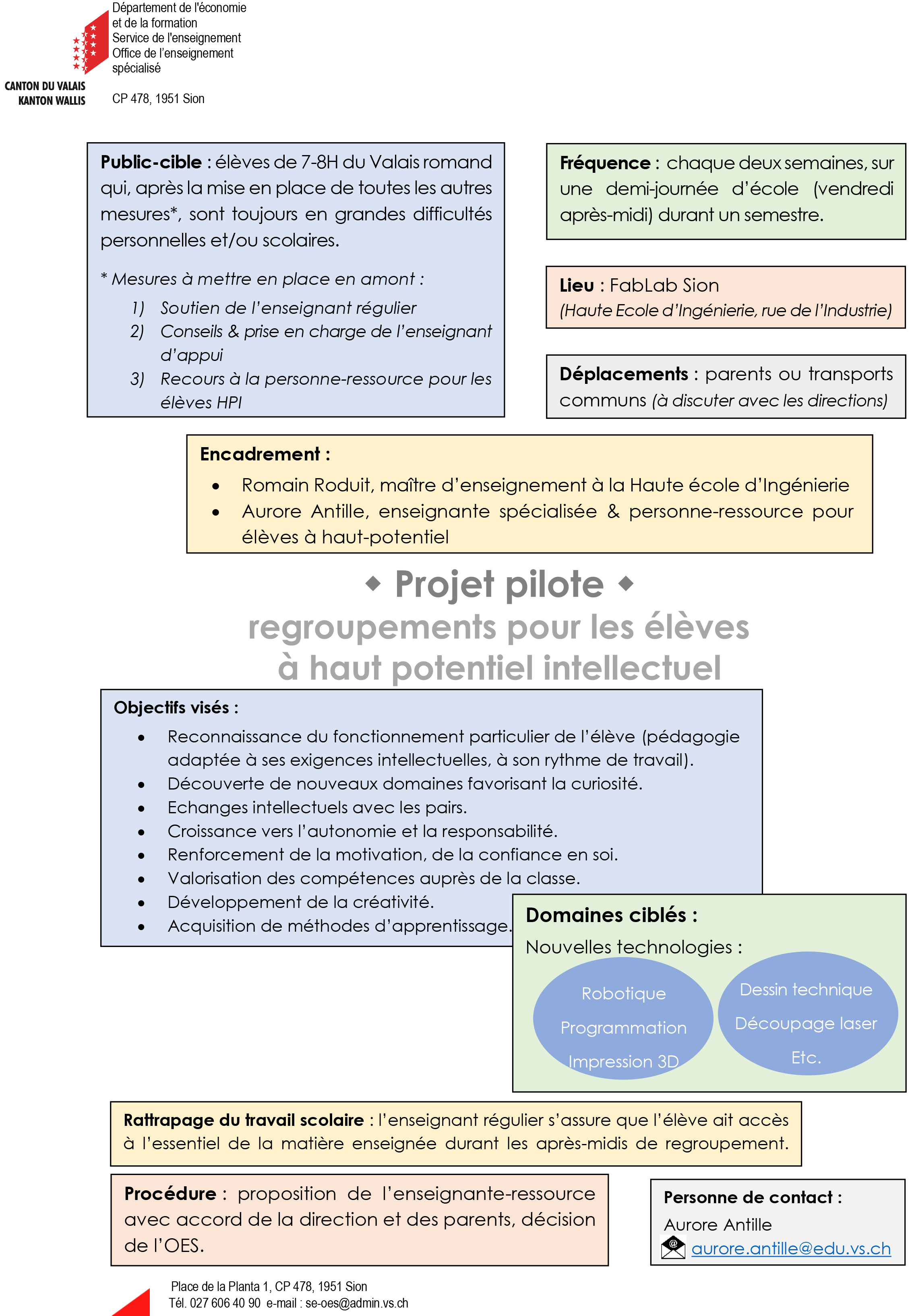 Regroupement HPI flyer